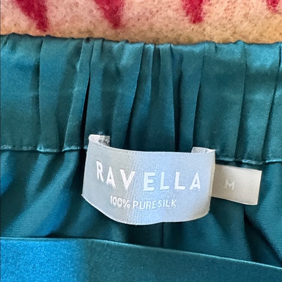 Ravella Vincenzo Teal Silk Pants - Picture 3 of 3